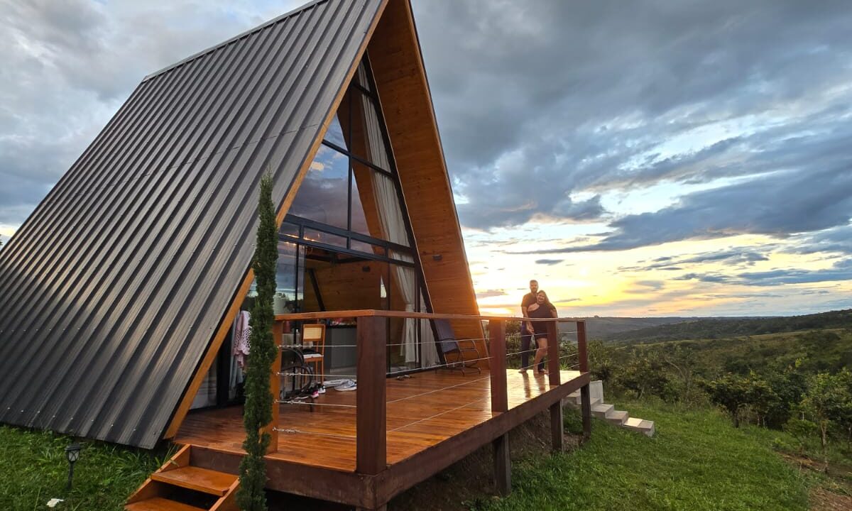 cabana com vista para natureza em goias
